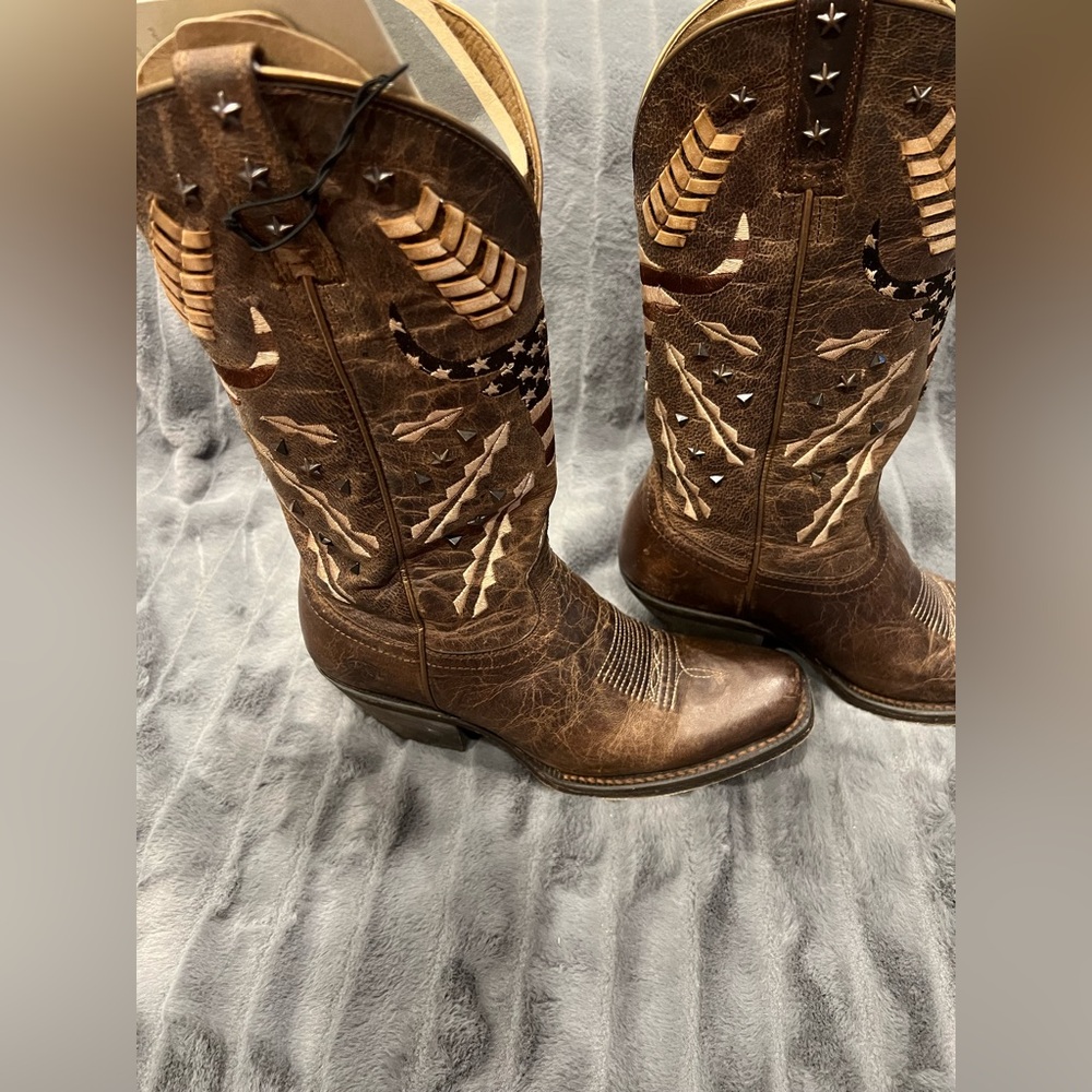 Ariat Circuit Americana Western Boot ATS Sole - Picture 8 of 13